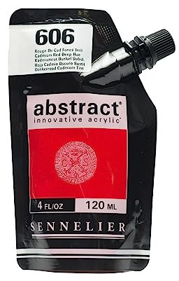 Sennelier Abstract Acrylic Paint 120ml Cadmium Red Deep Hue (Satin)