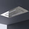 Soffione a incasso, soffione con installazione a soffitto XXLDPG5030 - in acciaio inox - 70 x 38 cm