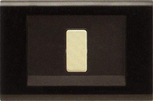Cache interrupteur type Magic (en ABS noir 1 trou)