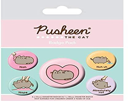Pyramid Unisex Pusheen The Cat Anstecker Set