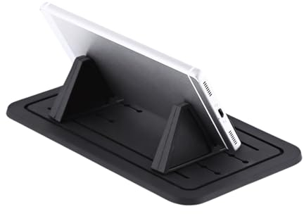 Jadeshay Support Voiture Telephone, Support Téléphone Voiture Silicone avec Tapis Anti-dérapant Support téléphone Voiture Compatible avec la Plupart des Smartphones