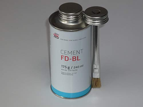 Tip Top Cement FD-BL 515957 Boîte de 175 g avec pinceau, minicombi, réparation des pneus, roue, pansement PN