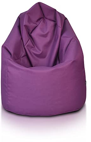 Ecopuf - Sako Pouf Sessel Outdoor - Sitzsack Kinderzimmer - Robuster Stoffsack - Entspannungssessel - Wohnungseinrichtung - Sessel Größe XL - 85x135cm, Lila Nc5