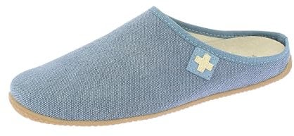 Living Kitzbühel - Cotton - Schweizer Kreuz - Pantoffeln (44 EU Jeans)