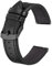 BISONSTRAP Leder Uhrenarmband, Schnellwechsel Armband für Herren und Frauen - 22mm, Schwarz (Schwarze Schnalle)