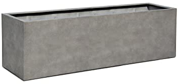 ESCHBACH® Pflanzkübel Box 60 Beton Grau Rechteckig * 60 x 20 x 20 cm * 10 Jahre Garantie
