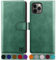 SUANPOT for iPhone 11 Pro Max 6.5 case with [Credit Card Holder][RFID Blocking],PU Leather Flip Book Protective Cover Women Men for apple 11 Pro Max Phone case Sea Green