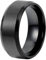 Flongo Bague en acier inoxydable poli, 8 mm pour homme, ronde, lisse, couleur argent/or, rose/noir, taille au choix, cadeau, Acier inoxydable