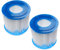 vhbw 2X Cartuccia filtrante di Tipo VII Compatibile con Bestway Lay-Z-Spa Paris, Palm Springs Piscina - Filtro di Ricambio Blu/Bianco
