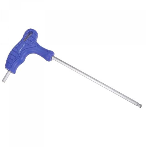 sourcing map 5mm Ball End Hex Key T-Handle Wrench Spanner, Metric CR-V Steel