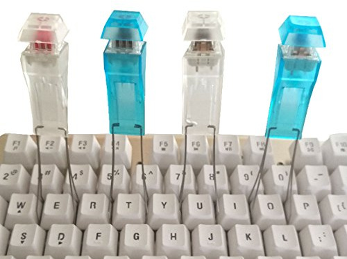 Ruilogod Multifunktionale Stahldraht-Key Cap Remover Roter Schalter Tastatur Keycap Puller