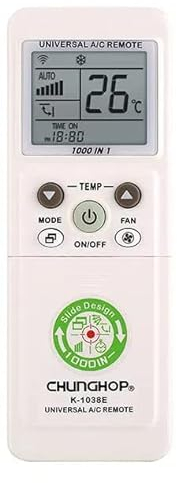 Saraoriginalshop Telecomando Universale per Condizionatore Climatizzatore Telecomando Multifunzione Sostitutivo Ricambio Compatibile Telecomando a slitta 1000 Codici