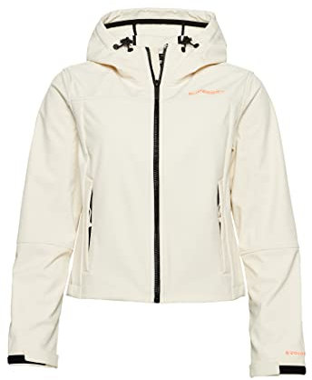 Superdry Damen CODE TREKKER Softshell-Kapuzenjacke Reisweiß 42