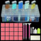 DONQL Diamond Painting Zubehör Boxen, 64 Stück Diamond Painting Set, Diamant Malerei Werkzeuge Kits Diamant Stifte Zubehör mit Stift, Pinzette, Taschen, 20PCS Klebeton, Tablett