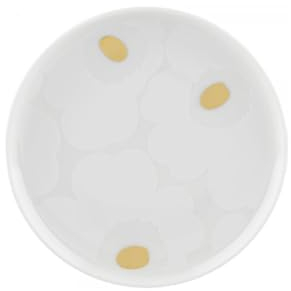 Marimekko Oiva/Unikko Plate 13,5 cm - White, Gold