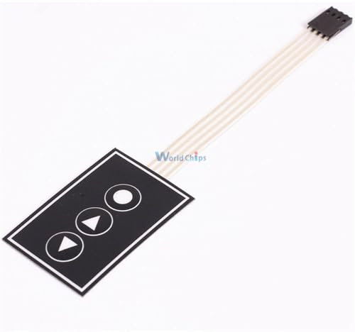 1x3 Matrix Array Membran Schalter Tastatur 3 Tasten Tastatur 1x3 Tasten Display Schalter Bedienfeld Für DIY