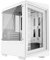 iONZ PC Gaming Case Micro ATX Mini Tower - Compact Glass Series | White Tempered Glass (G1 Edition Case Only)