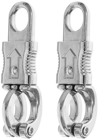 JECOMPRIS Gancio Per Corda in Lega Di Zinco Per Equitazione Clip Di Sicurezza Antipanico Per Attività All'Aperto Gancio Moschettone Per Cavalcatura Accessori Per Corsa Di