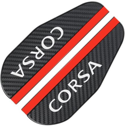 WSXCDE 2 stücke Auto Rückspiegel Regenschutz, für Opel Corsa C D E F A B Gsi 1.6T OPC Line Kohlefaser Seitenspiegel-Regenschutz Rückspiegel Sonnenschutz Abdeckung