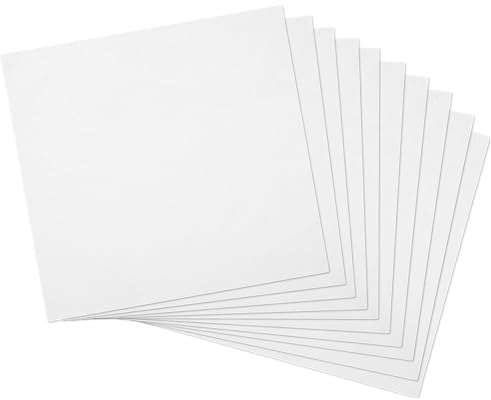 10 Stück Stickstoff zum Sticken Kreuzstich Stoff Weiß Baumwolle Leinenstoff 20×20 cm DIY Sticken Stoff Embroidery Fabric Stoff zum Sticken Cross Stitch Sticktuch für Stickereien DIY Handwerk