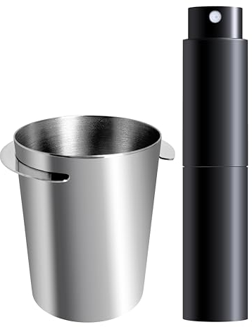 NEOUZA Taza dosificadora de café en polvo para molinillo de café (58 mm, spray negro)