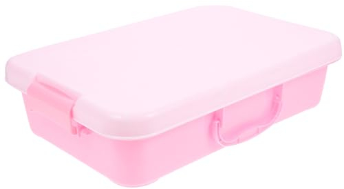 Ifundom Bandeja de Juegos Sensorial Portátil Con Tapa y Asas - Caja de Arena de Plástico de 15x10 Pulgadas Para Almacenamiento de Juguetes de Niños