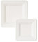 BEST PRODUCTS 100 Platos Caña de Azúcar Desechables Ecológicos Biodegradables Compostables y Reciclables Para Fiestas Cumpleaños Comuniones Cuadrados Llanos 20x20cm