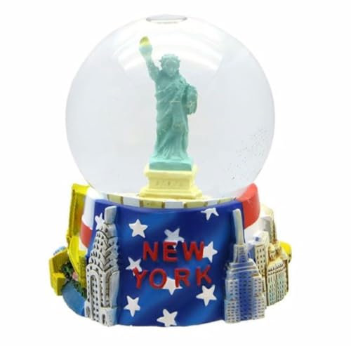 Generic New York City Schneekugel, Freiheitsstatue, 65 mm, Klassisch, Glas, Clear