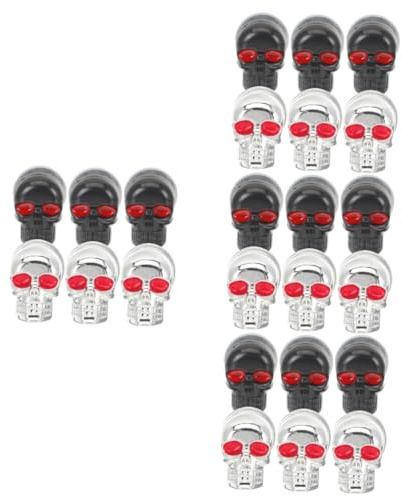 NIYANGLE 4sets Motorcycle License Plate Mount Kit Skull Design Motorcycle Modification Screws for l for Motorcycle 6pcs*4