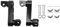 Boerunid Repose-pieds réglable passager pour moto - Fixation routière - Support d'extension pour B
