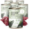 ReaVET Premium Hunde Nassfutter - Hirsch Pur 6 x 400g I Reines Muskelfleisch, Hypoallergen, ohne Getreide & Zusätze, Hundenassfutter sensitiv für Allergiker