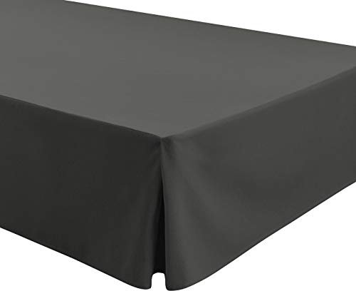 EasyCosy - Cache Sommier ATENEA, Couvre Sommier Lit 90 - (90x190/200cm). Couleur Gris
