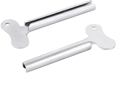 Tube Toothpaste Squeezer Keys Metal Hair Dye Color Key Roller Dispenser Wringer Tool