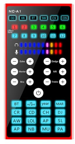 OutFyt Modulator Computer Voice Change Tool Gerät Soundkarten Live-Streaming Handy-Mixer,Interessanteres Klangerlebnis