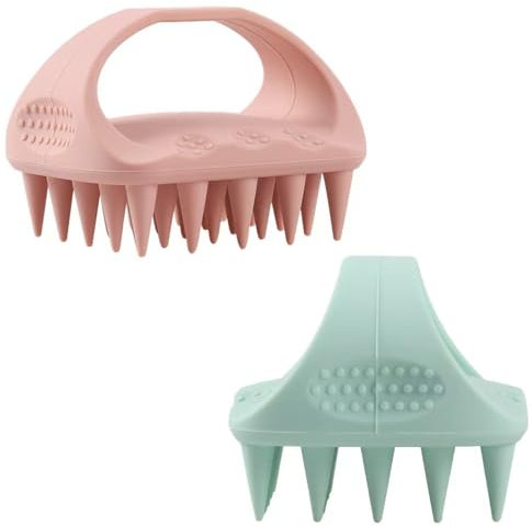 Spazzola massaggiante per shampoo, una meraviglia per la pulizia della testa, pettine in morbido silicone, deterge profondamente il cuoio capelluto, fornisce un massaggio lenitivo, adatto a tutte le
