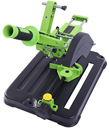Supporto per smerigliatrice angolare per smerigliatrici angolari da 100-125mm, supporto per smerigliatrice angolare con angolo di regolazione a 45°, supporto in alluminio con doppia guida scorrevole