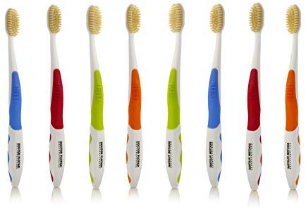 MOUTHWATCHERS Doctor Plotka's Floss Borsten-Zahnbürste, für Erwachsene, 8 Stück