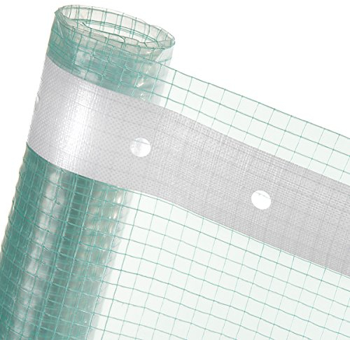 2m² Gitterfolie in 2m Breite Gartenfolie Treibhausfolie Gewächshausfolie florafol gitterverstärkt mit Nagelrand (Meterware)