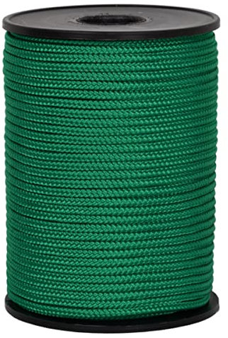 Corderie Italiane 006037422 Cordino Colorato Hobby, Verde, Diametro 3 mm, 90 mt