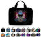 Funky Planet 17- 17,3 Zoll Moderne Notebooktasche aus Canvas Strong Laptop Notebook Tasche Griff, Riemen Reißverschlussfach Schutzhülle Wasserabweisende Laptop Bag mit Zubehörfach, Multi-Color