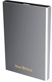 ManxData 320GB USB 3.0 Portátil Externos Duros Discos por Ventanas PC, Mac, Smart TV, Xbox One & PS4, Plata