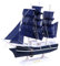 VOSAREA 24Cm Segelboot Modell Holz Segelschiff Modell Nautische Ornament Mediterrane Dekorationen für Geschenke Home Office