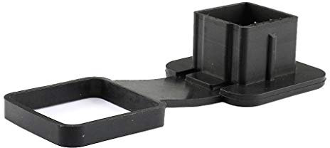 H HILABEE Black Rubber 2 Zoll Anhängerkupplungsabdeckung Rohrabdeckung Stopfenkappe Staubschutz