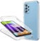Hülle für Samsung Galaxy A52 / A52 5G / Samsung A52S 5G Handyhülle 360 Grad, Transparent Full Schutz Kratzfest Dünn Durchsichtige Case Silikon Schutzhülle, Hart PC Zurück + Weich TPU Vorderseite