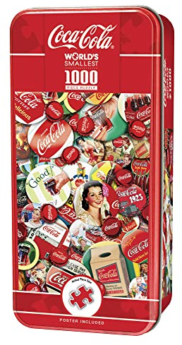 MasterPieces 1000 Piece Jigsaw Puzzle with Collectible Tin Case - Coca-Cola - 11.25x16.75