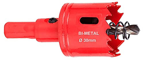 SagaSave 30MM Sega a tazza bimetallica HSS con foratrice a foro, taglierina per fori in acciaio inox, metallo, legno, plastica, cartongesso, fibra di legno, 1 pezzo