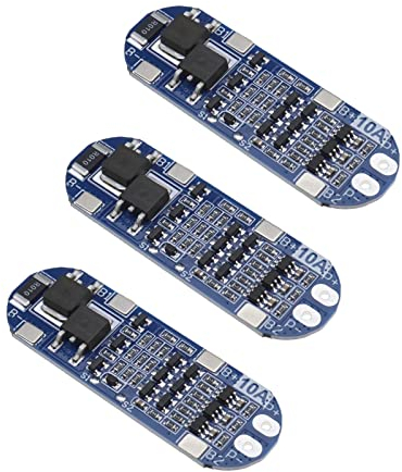 EMSea 3-teilig Lithium Batterie Schutzplatine 3S 10A 12.6V 18650 BMS Li-Ion Ladegerät Anti-Überladung/Tiefentladung/Überstrom/Kurzschlussschutz Schutzmodul