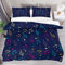 Bettwäsche-Set für Einzelbett, Musiknoten und Notizen, bunt, weich, Tencel, Bettwäsche-Set für Kinder, Jungen, Mädchen, 3-teiliges Set mit 2 Kissenbezügen, Reißverschluss