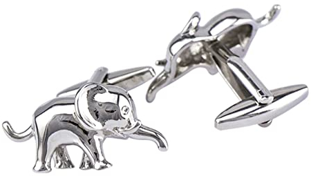 Manchettenknoepfe Vater, Manschettenknöpfe Personalisiert Silber Versilbert Cufflinks Elefant Schmuck Geschenk
