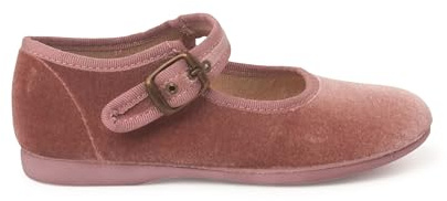 Pisamonas Mädchen Riemchenballerinas Aus Samt Mit Schnalle